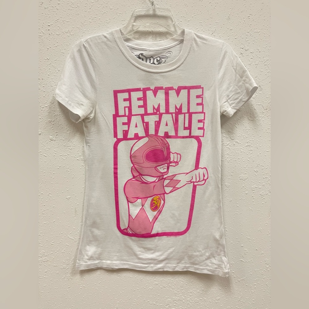 Mighty Morphine Power Rangers Pink Ranger Graphic Tee
